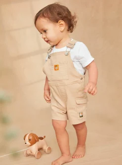 Sergent Major Ensemble, Combinaison & Salopette-Salopette Courte Beige