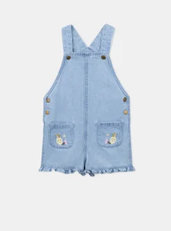 Sergent Major Ensemble, Combinaison & Salopette-Salopette courte en denim avec broderies