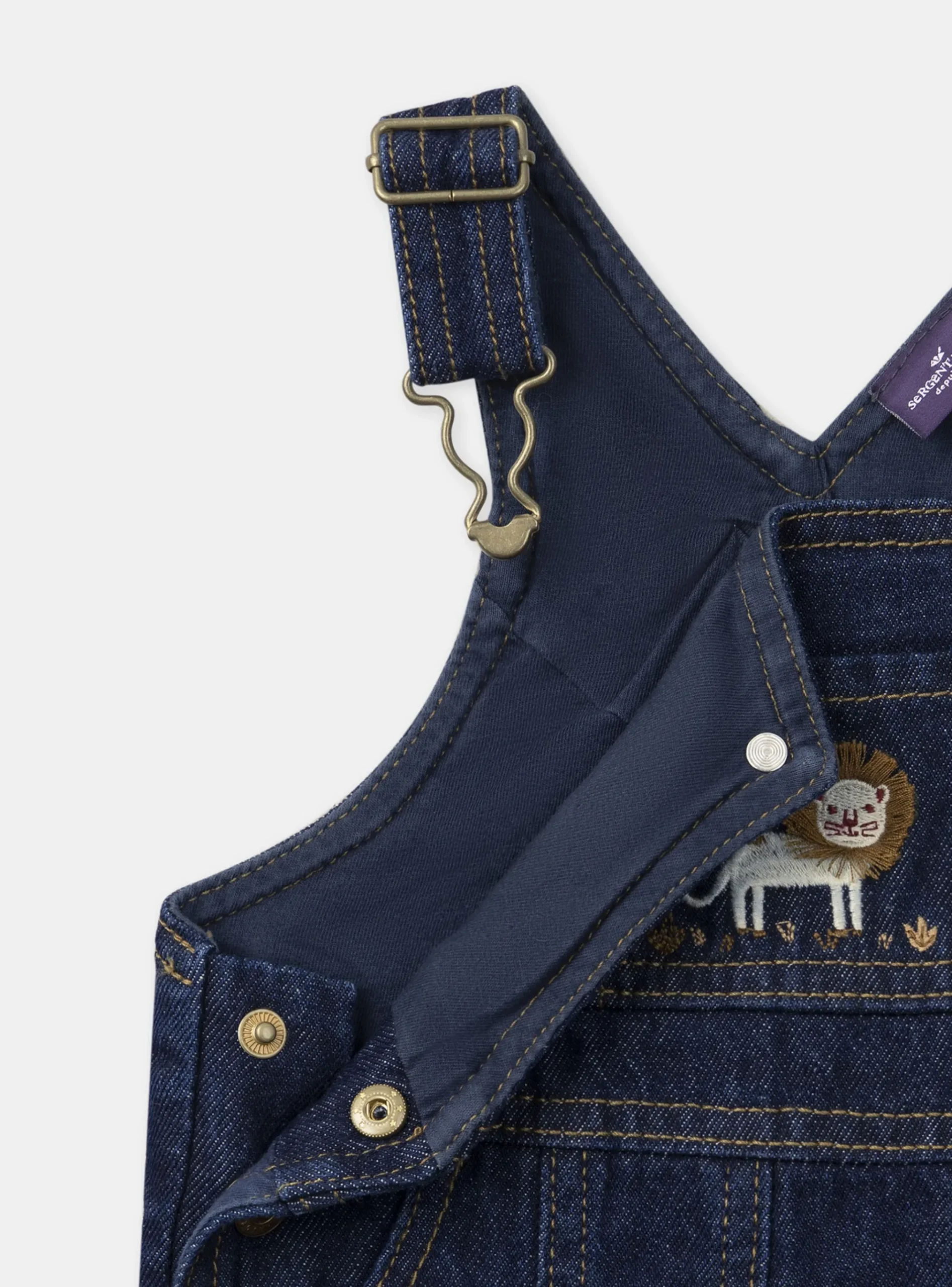 Sergent Major Ensemble, Combinaison & Salopette-Salopette denim brut