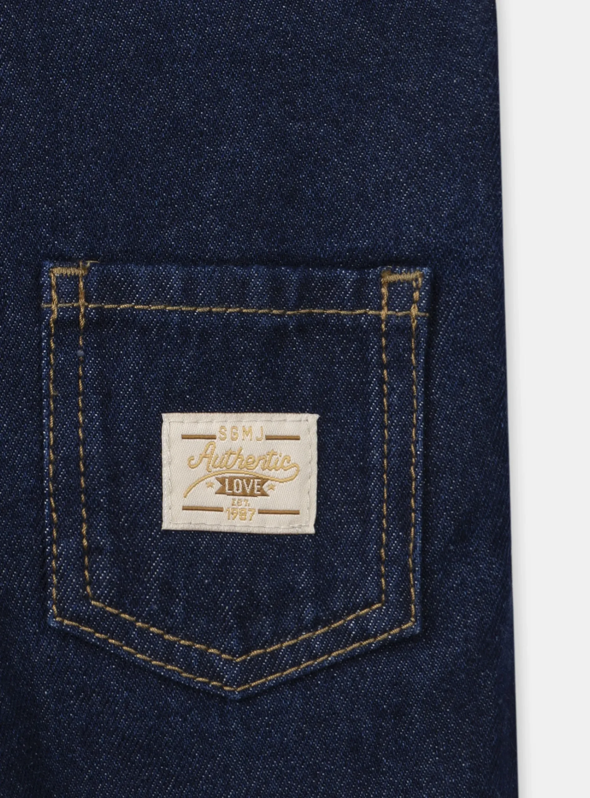 Sergent Major Ensemble, Combinaison & Salopette-Salopette denim brut