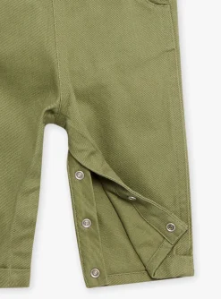 Sergent Major Ensemble, Combinaison & Salopette-Salopette verte en twill