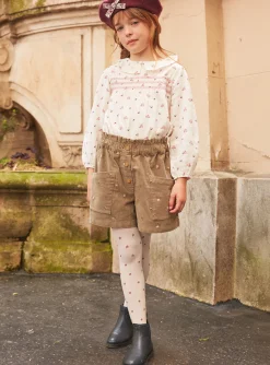 Sergent Major Jupe & Short-Short en velours fleuri