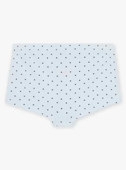 Sergent Major Sous-vêtement, Chaussette & Collant-5 shortys ciel, &eacute;cru, rose et orange &agrave; imprim&eacute; curs et fleuris et motifs f&eacute;es danseuses