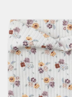 Sergent Major Bonnet, Echarpe & Gant-Snood &eacute;cru imprim&eacute; fleur