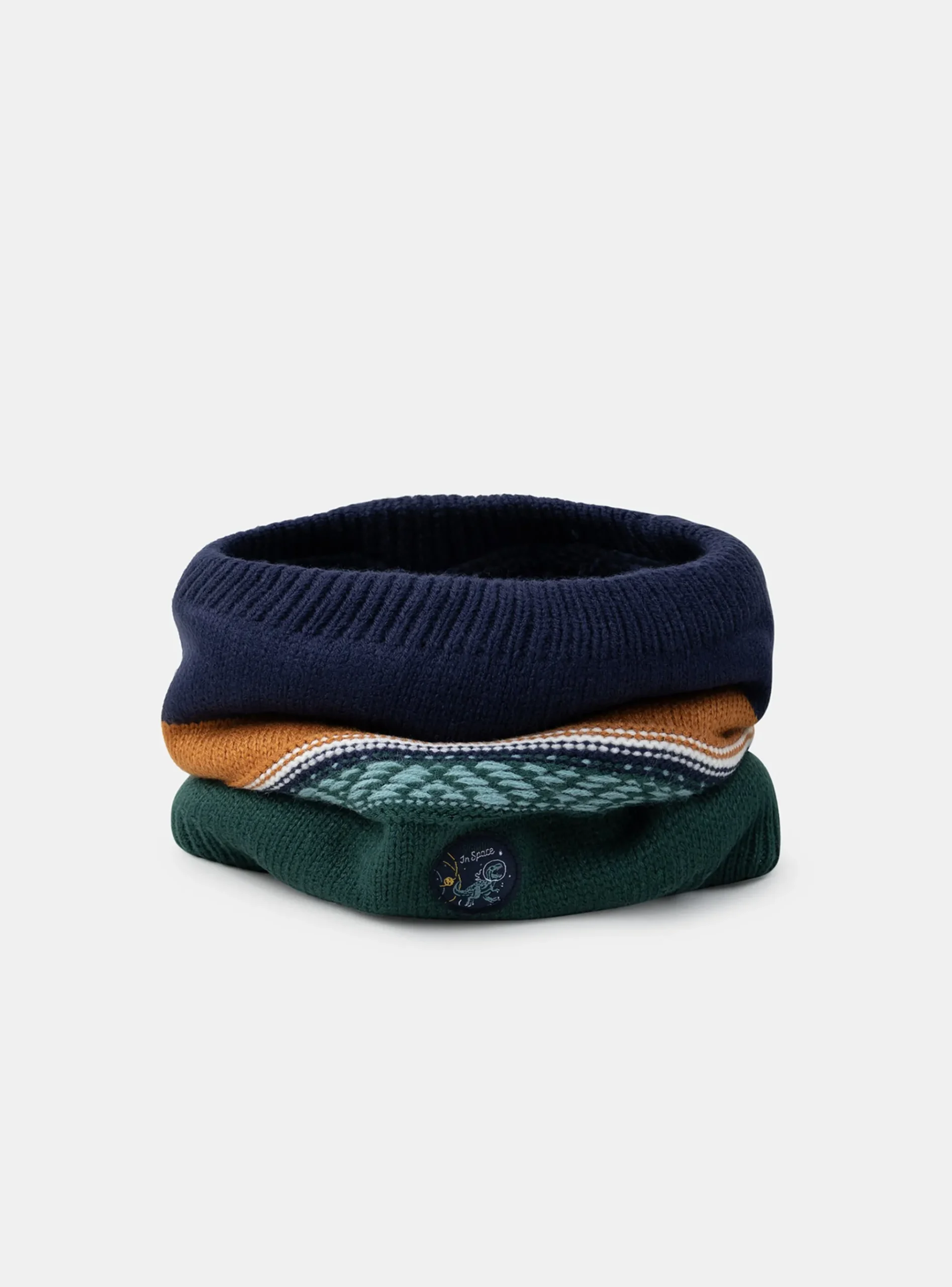 Sergent Major Bonnet, Echarpe, & Gant-Snood en maille