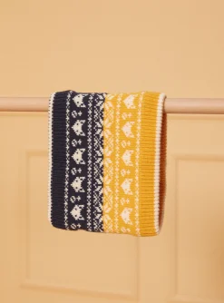 Sergent Major Bonnet, Echarpe, & Gant-Snood jacquard tricolore