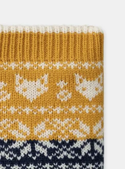 Sergent Major Bonnet, Echarpe, & Gant-Snood jacquard tricolore
