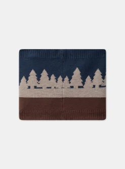 Sergent Major Bonnet, Echarpe, & Gant-Snood tricot jacquard