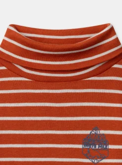 Sergent Major Pull, Gilet & Sweat-Sous-pull Rayé Orange