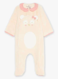 Sergent Major Pyjama & Grenouillère-Surpyjama nude en fourrure synth&eacute;tique