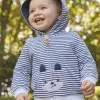Sergent Major Ensemble Jogging-Sweat &agrave; capuche &eacute;cru &agrave; imprim&eacute; &agrave; rayures