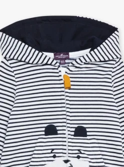 Sergent Major Ensemble Jogging-Sweat &agrave; capuche &eacute;cru &agrave; imprim&eacute; &agrave; rayures