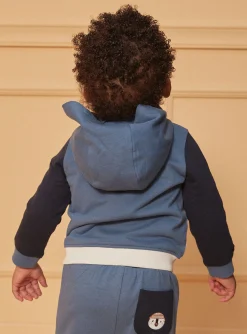 Sergent Major Ensemble Jogging-Sweat &agrave; capuche tricolore macareux