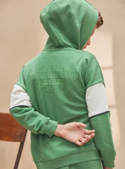 Sergent Major Tenues De Sport-Sweat &agrave; capuche vert