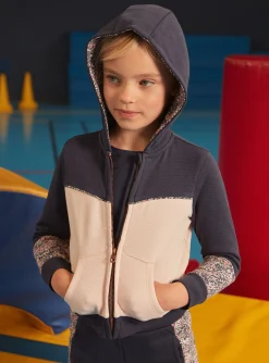 Sergent Major Tenues De Sport-Sweat à capuche zippé fleuri