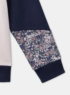 Sergent Major Tenues De Sport-Sweat à capuche zippé fleuri