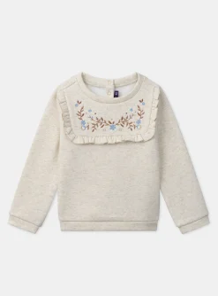 Sergent Major Blouse & T-shirt-Sweat chiné doublé polaire