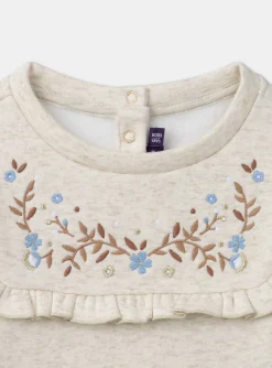 Sergent Major Blouse & T-shirt-Sweat chiné doublé polaire