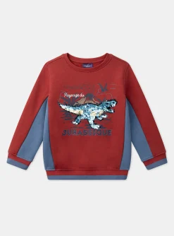 Sergent Major Pull, Gilet & Sweat-Sweat dino à sequins