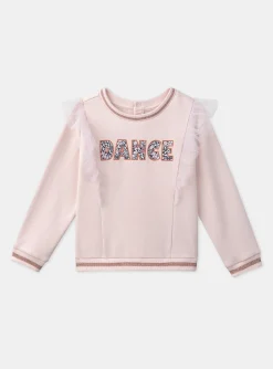 Sergent Major Pull, Gilet & Cardigan-Sweat rose à volants