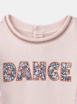 Sergent Major Pull, Gilet & Cardigan-Sweat rose à volants