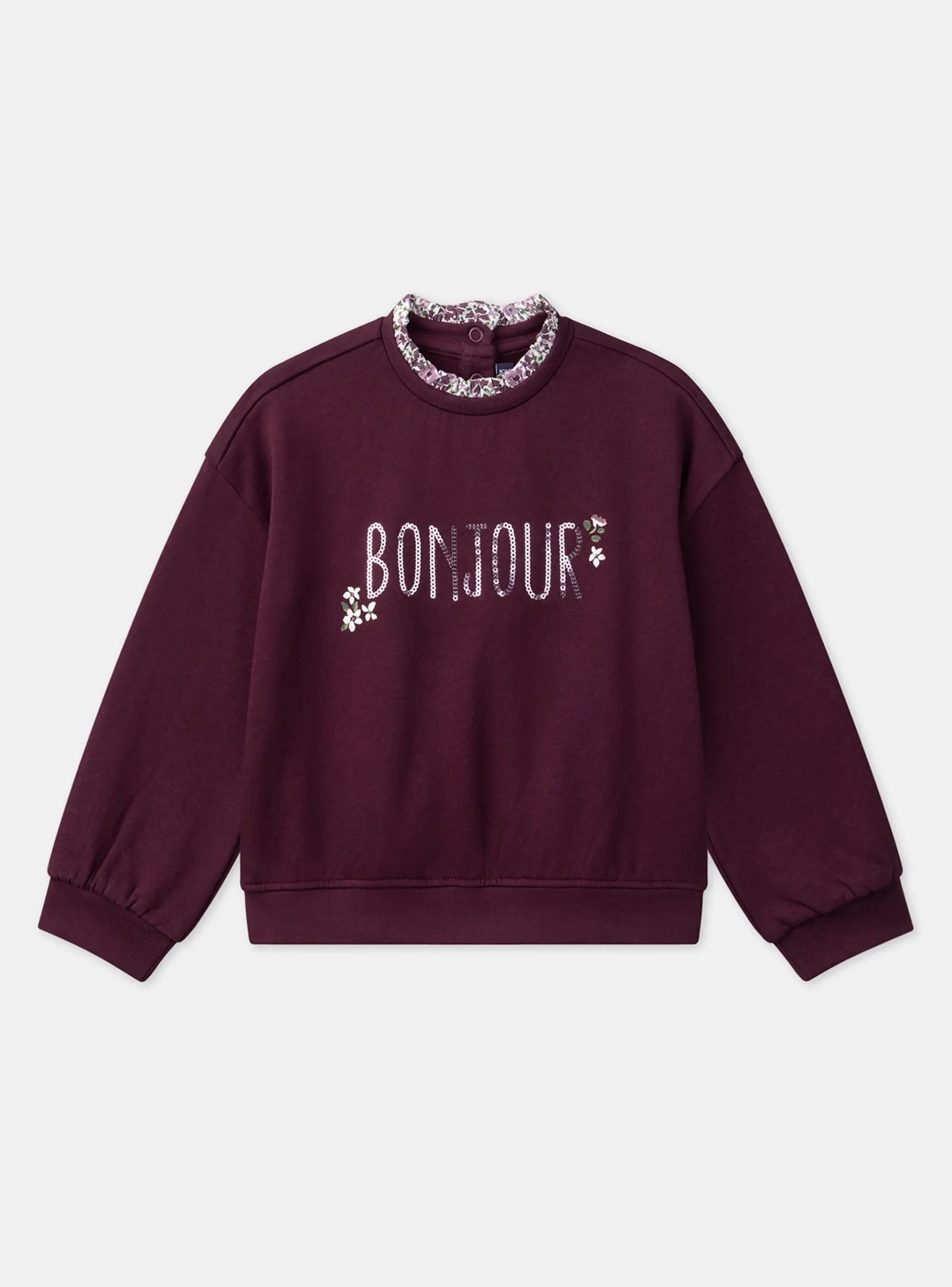Sergent Major Pull, Gilet & Cardigan-Sweat violet à sequins