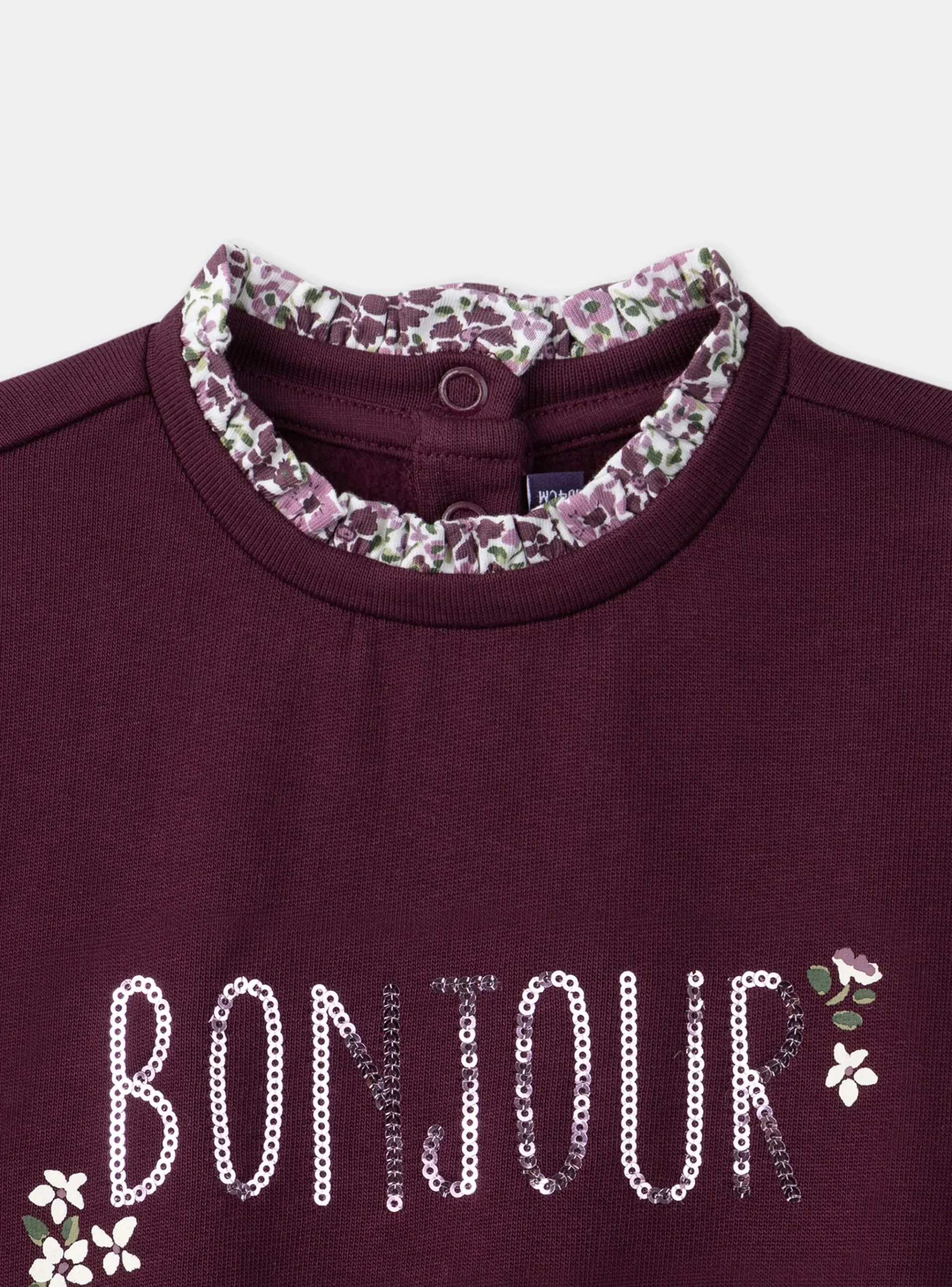 Sergent Major Pull, Gilet & Cardigan-Sweat violet à sequins