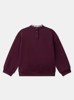 Sergent Major Pull, Gilet & Cardigan-Sweat violet à sequins