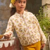 Sergent Major Pull, Gilet & Cardigan-Teddy &agrave; fleurs en tubique