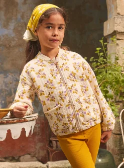 Sergent Major Pull, Gilet & Cardigan-Teddy à fleurs en tubique