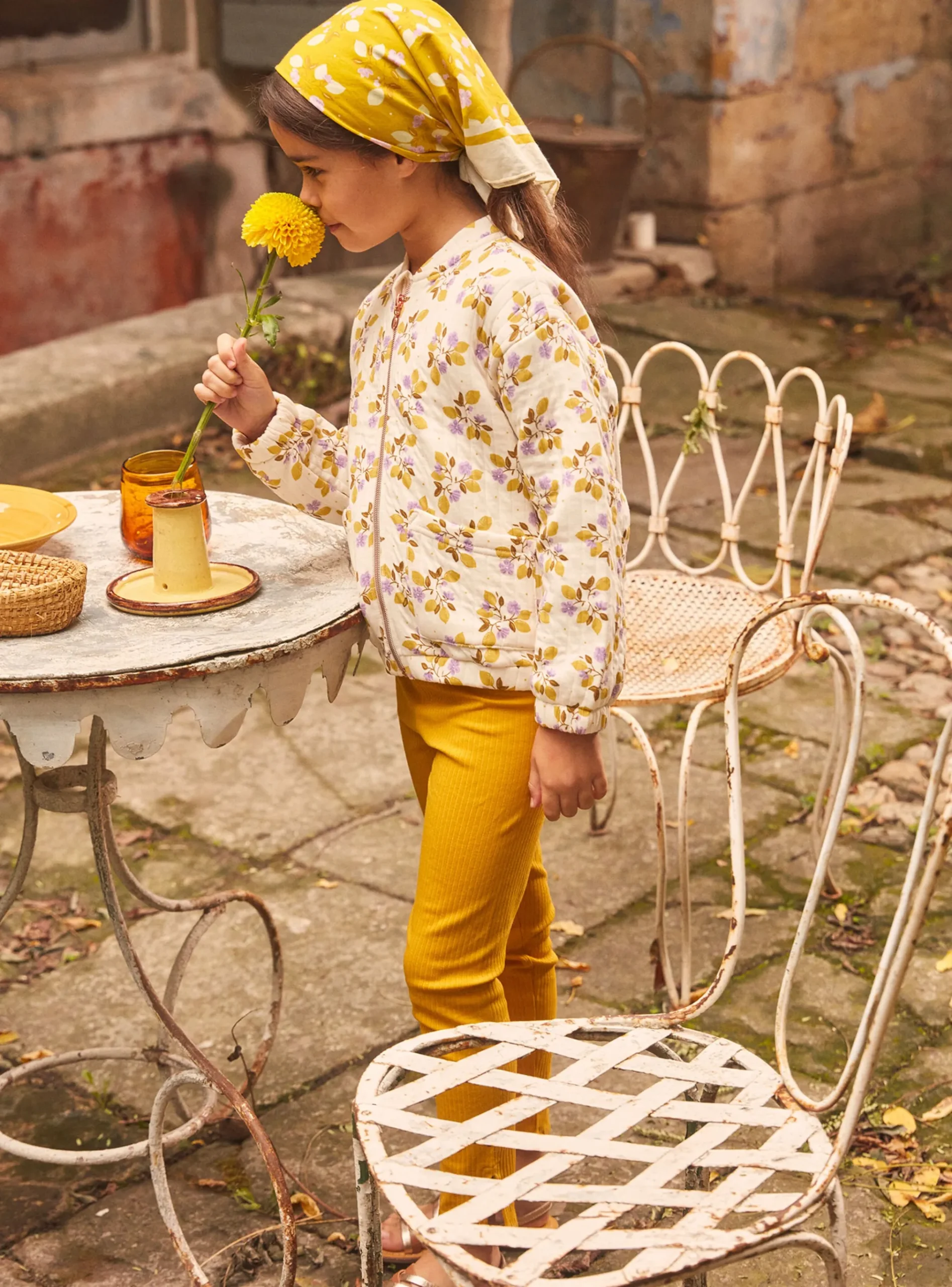 Sergent Major Pull, Gilet & Cardigan-Teddy à fleurs en tubique