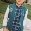 Sergent Major Pull, Gilet & Sweat-Teddy vert &eacute;meraude et &eacute;cru