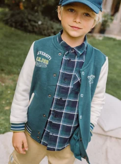 Sergent Major Pull, Gilet & Sweat-Teddy vert émeraude et écru