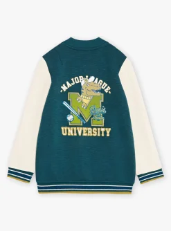 Sergent Major Pull, Gilet & Sweat-Teddy vert &eacute;meraude et &eacute;cru