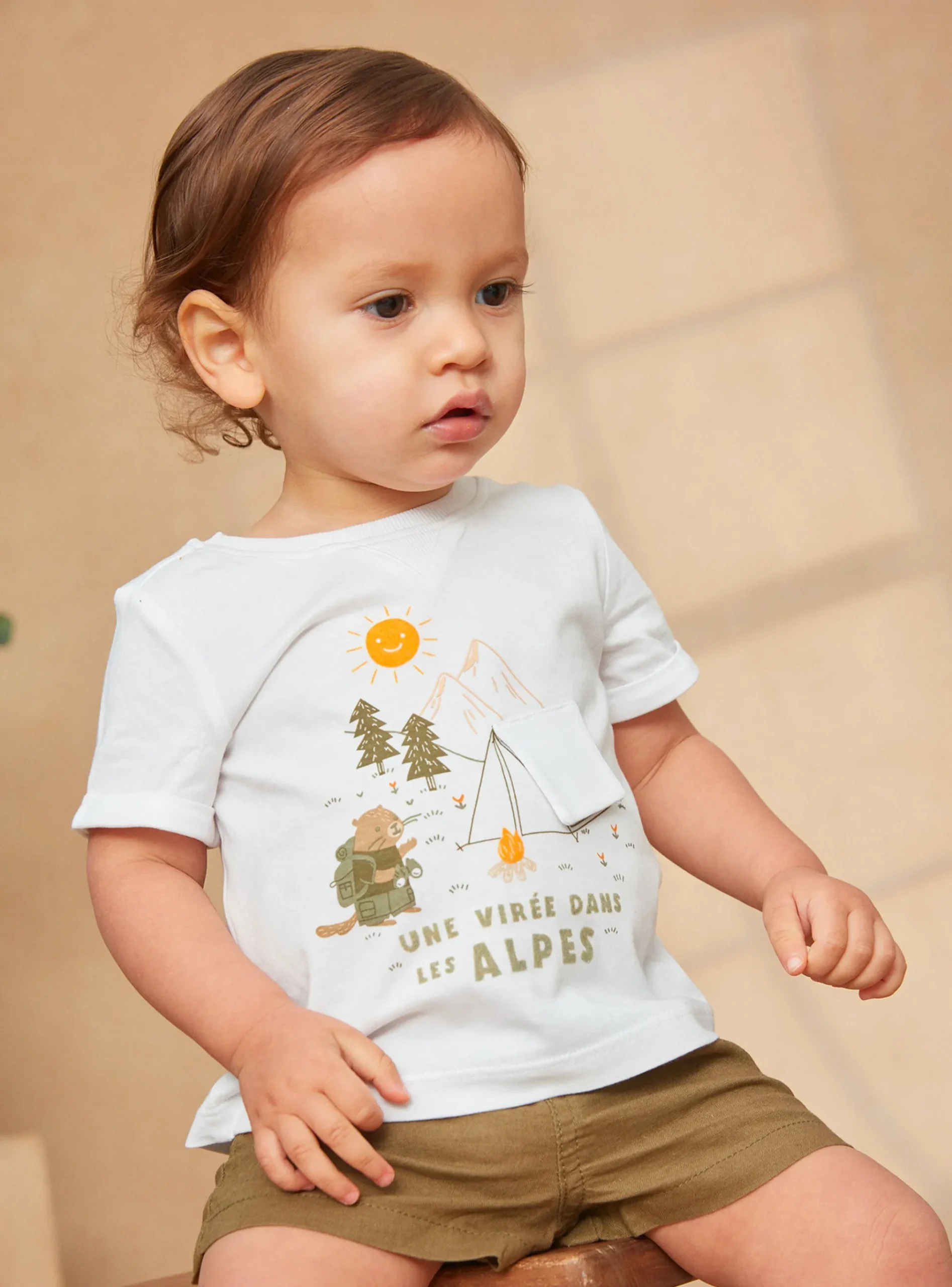 Sergent Major Chemise, T-shirt & Polo-Tee Shirt Ecru