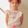 Sergent Major Blouse & T-shirt-Tee Shirt Manches Courtes Rose