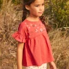 Sergent Major Blouse & T-shirt-Tee Shirt Manches Courtes Rouge