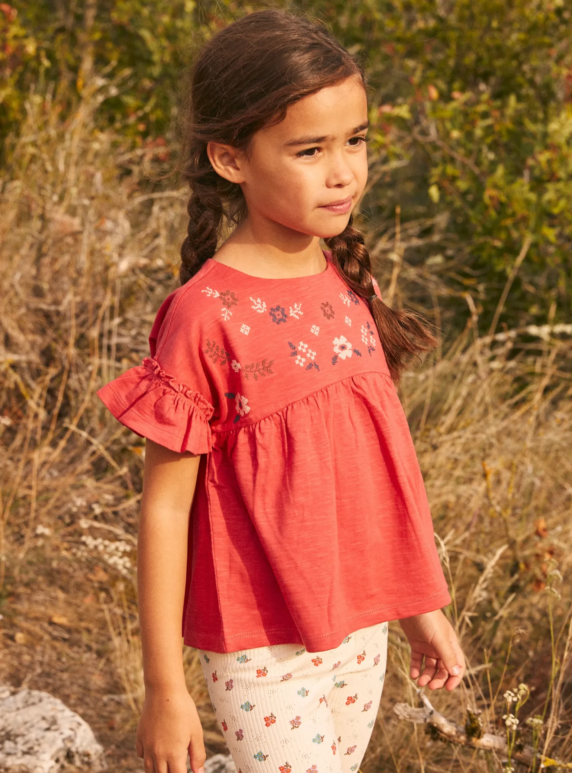 Sergent Major Blouse & T-shirt-Tee Shirt Manches Courtes Rouge