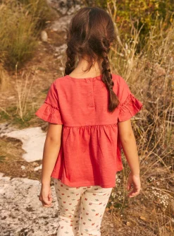 Sergent Major Blouse & T-shirt-Tee Shirt Manches Courtes Rouge