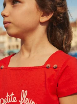Sergent Major Blouse & T-shirt-Tee Shirt Manches Courtes Rouge