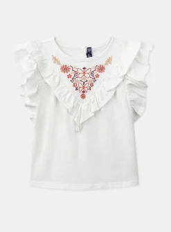 Sergent Major Blouse & T-shirt-Tee Shirt Manches Courtes Ecru