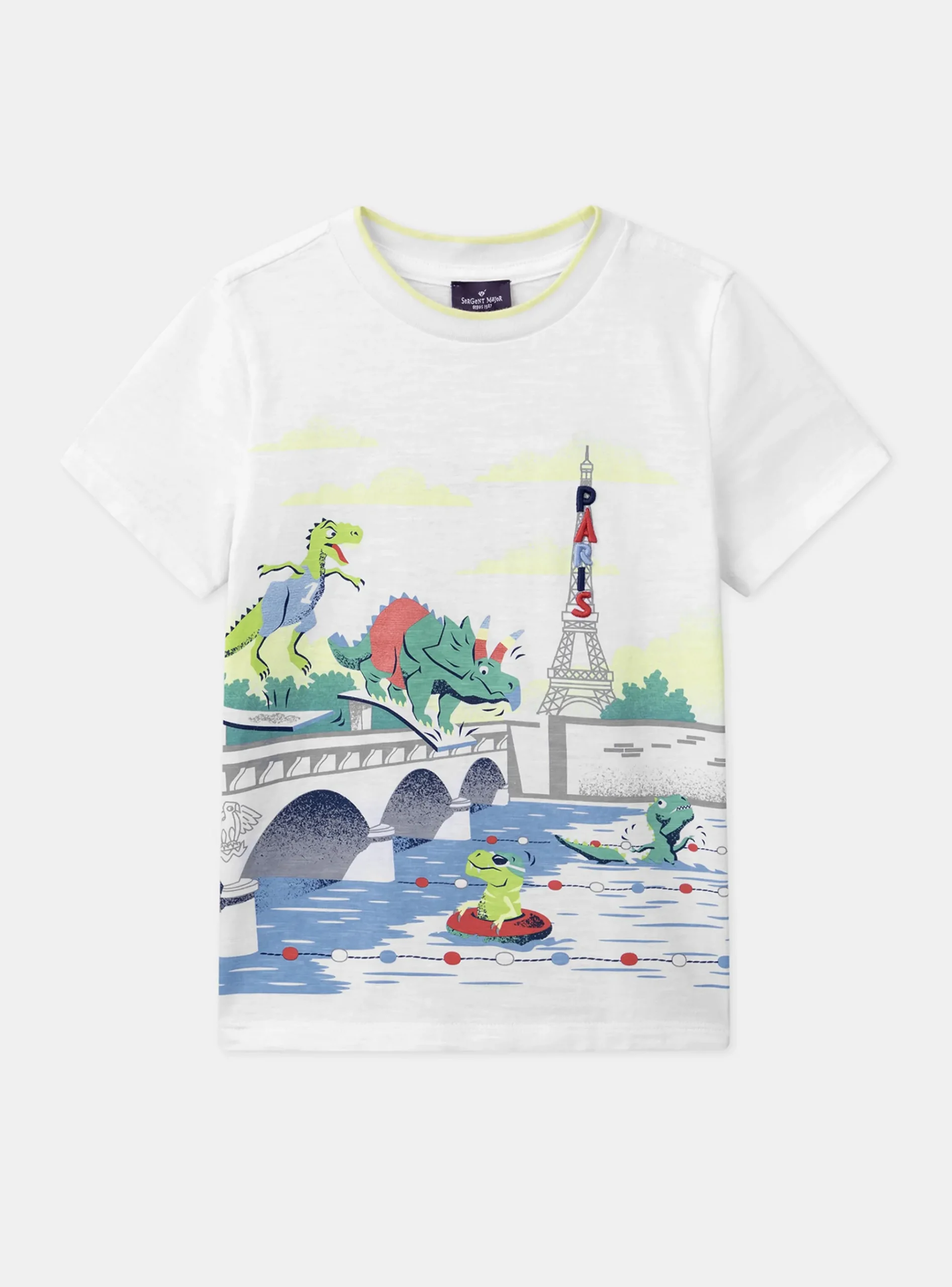 Sergent Major T-shirt & Polo-Tee Shirt Manches Courtes Blanc
