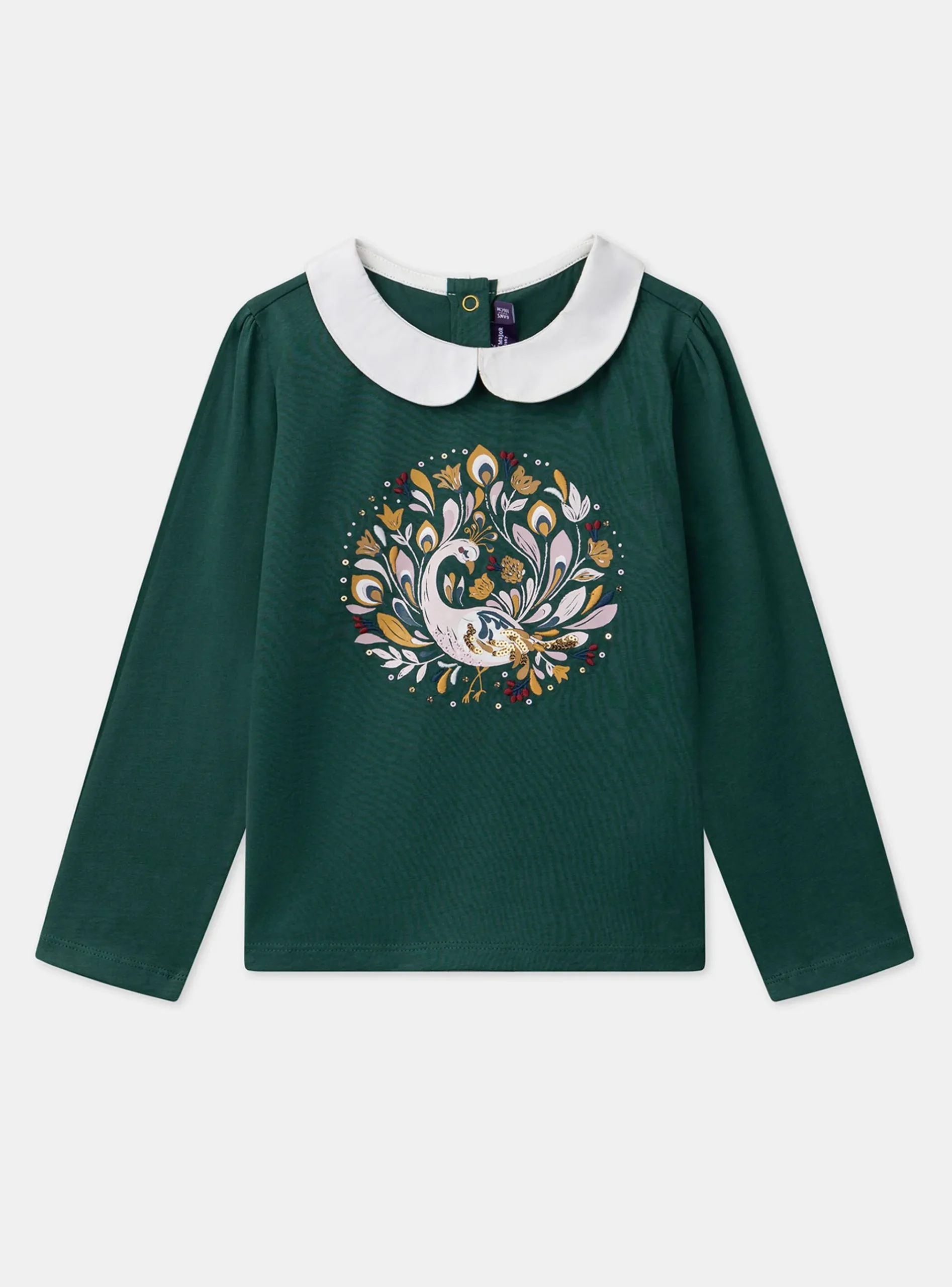 Sergent Major Blouse & T-shirt-Tee Shirt Manches Longues Vert