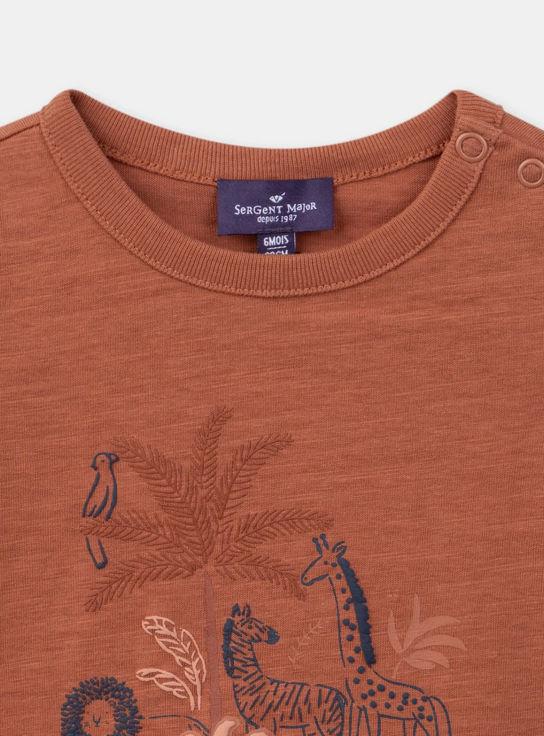 Sergent Major Chemise, T-shirt & Polo-Tee Shirt Orange