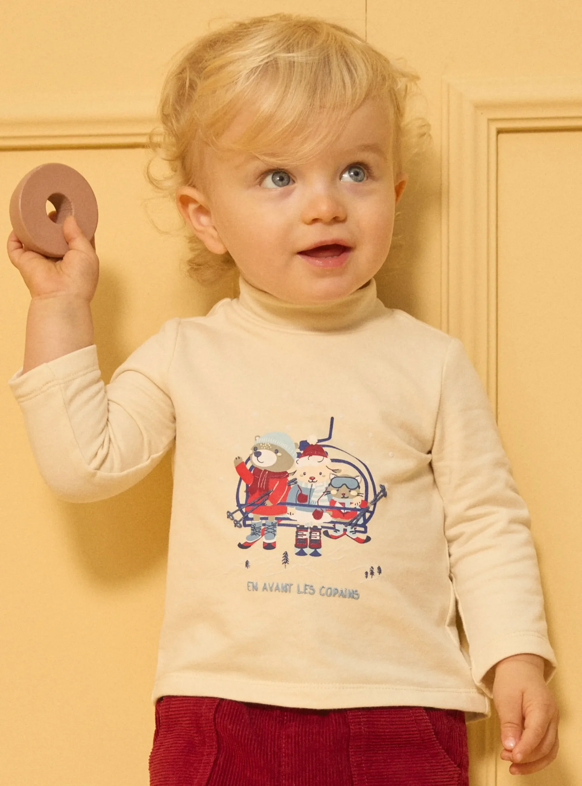 Sergent Major Chemise, T-shirt & Polo-Tshirt à manches longues col montant