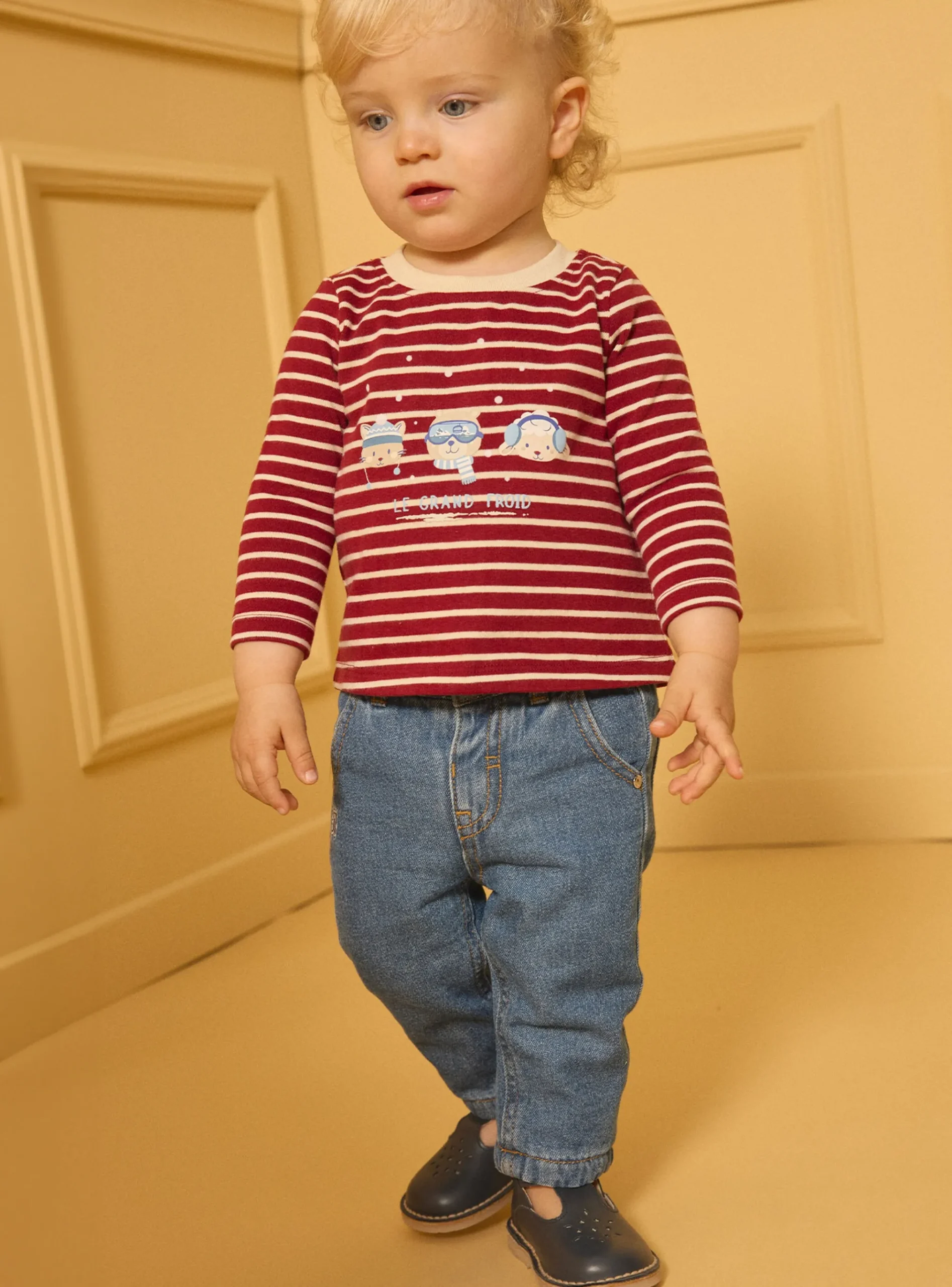 Sergent Major Chemise, T-shirt & Polo-Tshirt à manches longues rayé