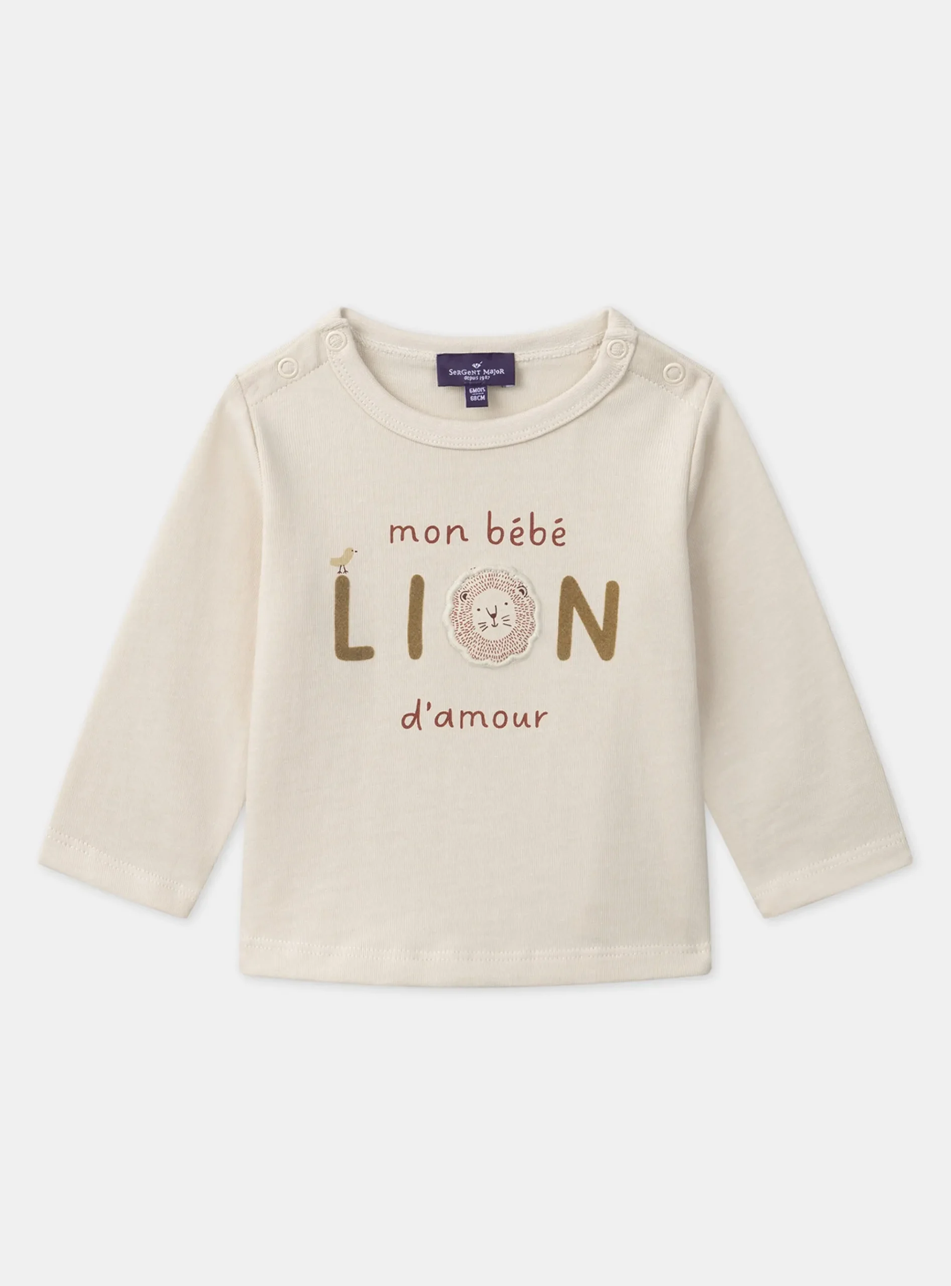 Sergent Major Chemise, T-shirt & Polo-Tshirt à manches longues lion
