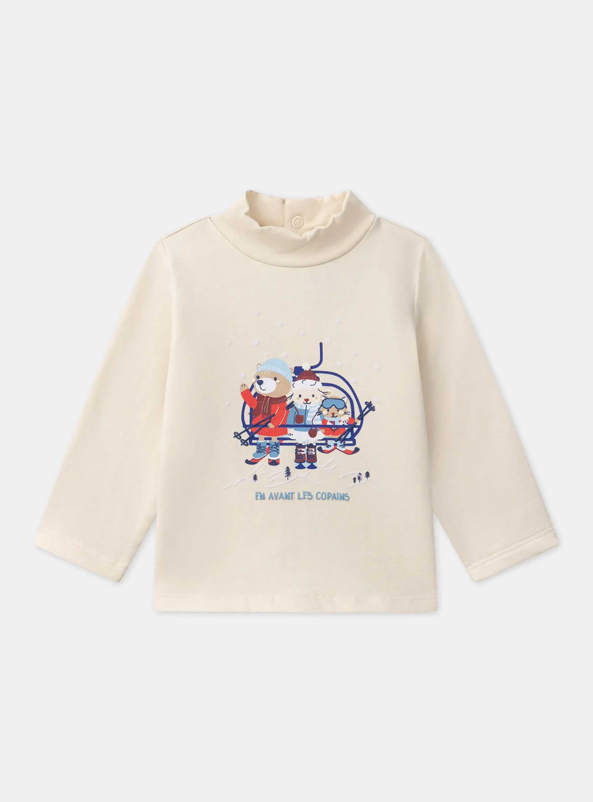 Sergent Major Chemise, T-shirt & Polo-Tshirt à manches longues col montant