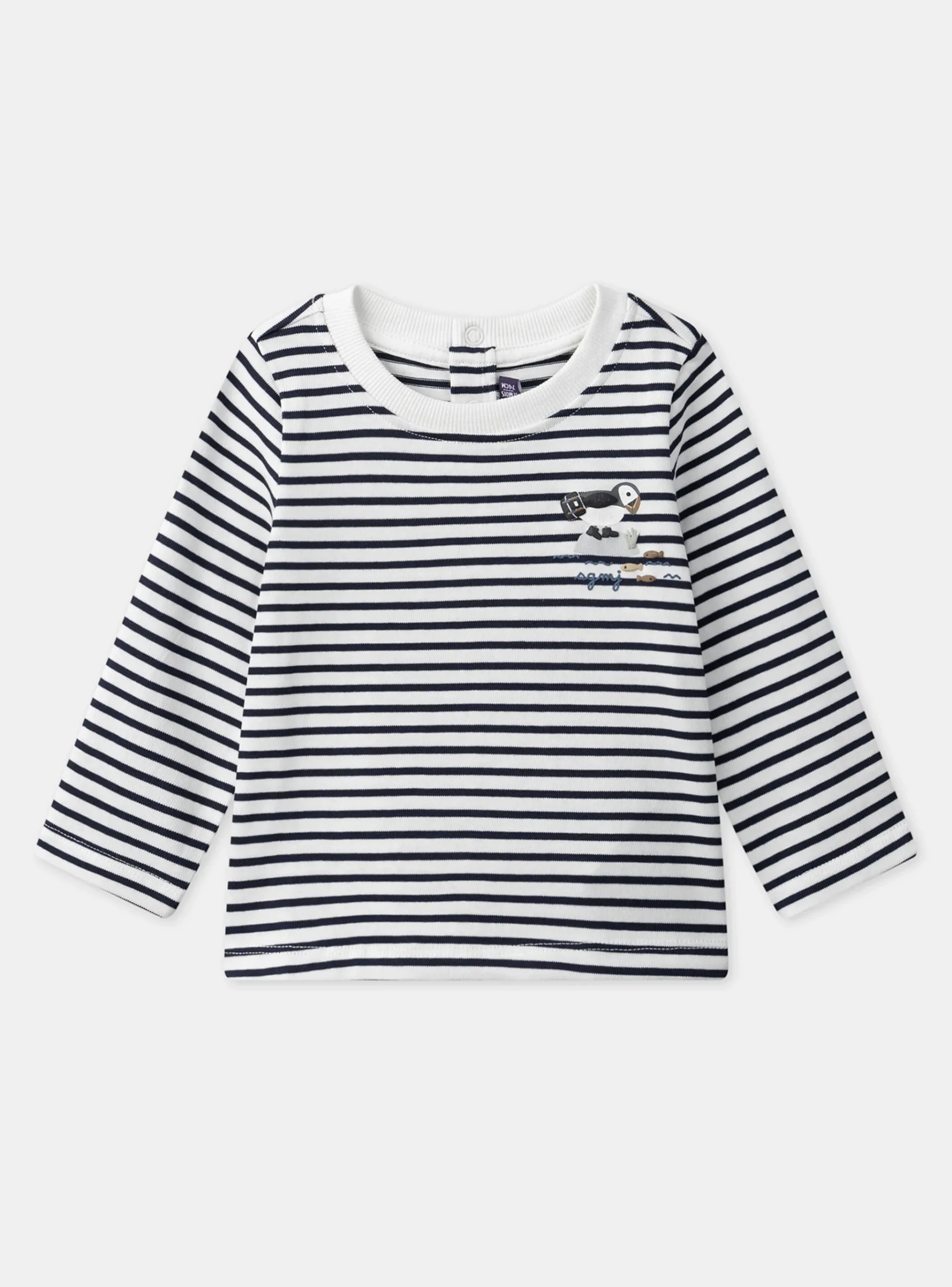 Sergent Major Chemise, T-shirt & Polo-Tshirt à manches longues rayé