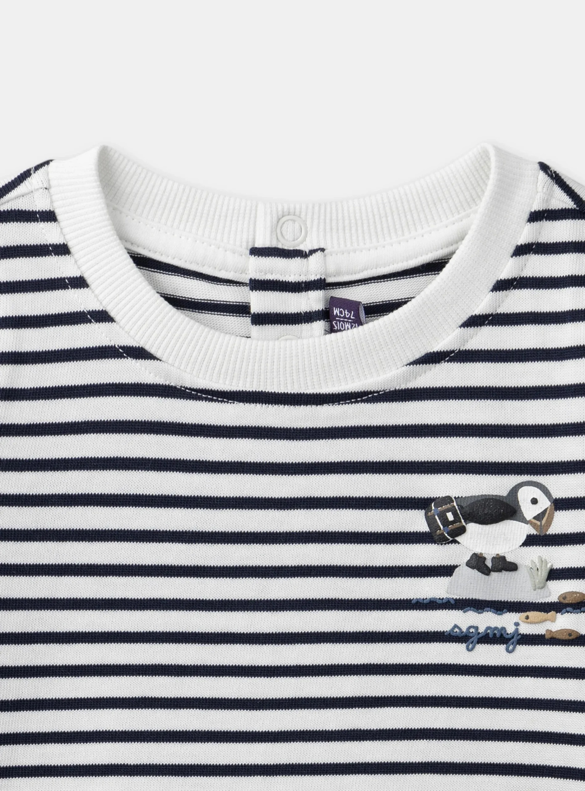 Sergent Major Chemise, T-shirt & Polo-Tshirt à manches longues rayé
